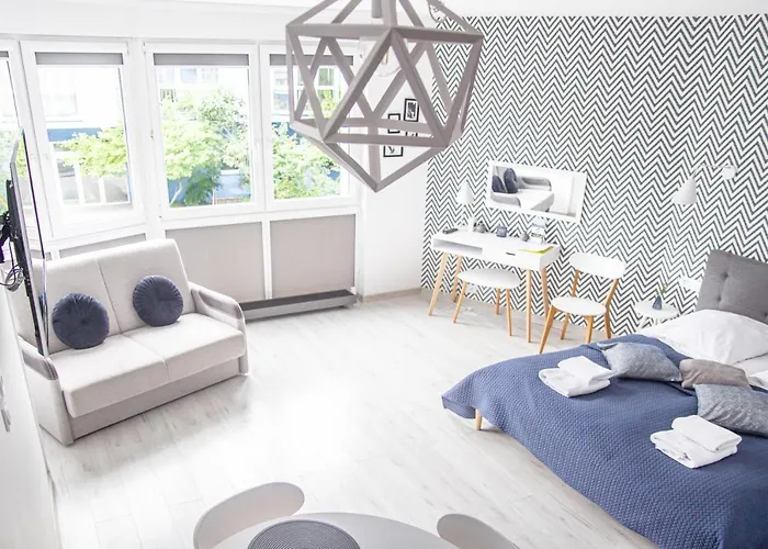 Al-Dom Apartament 112 Awangardia, 300 m do plaży w dzielnicy uzdrowiskowej Kołobrzeg
