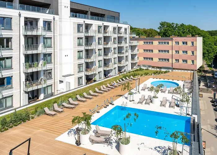 Apartamenty Fenomen - Premium Park&Sea, Nadmorskie Tarasy FREE PARKING, SWIMMING POOL, SAUNA AND OTHER! Kołobrzeg