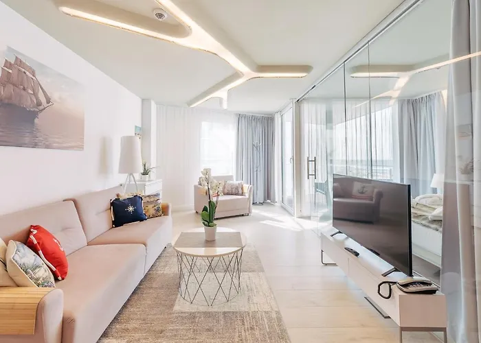 Apartament z widokiem na morze i aneksem kuchennym Ultra MARINE Kołobrzeg