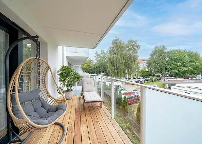 Apartament z Pięknym Tarasem Perłowa Przystań Kołobrzeg
