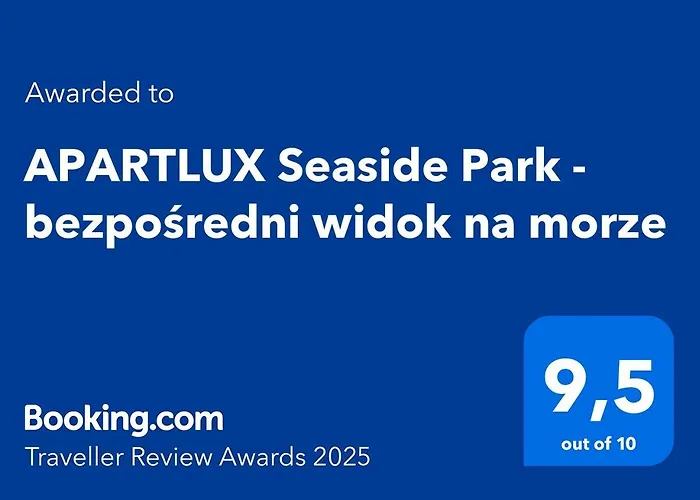 APARTLUX Seaside Park - bezpośredni widok na morze Kołobrzeg