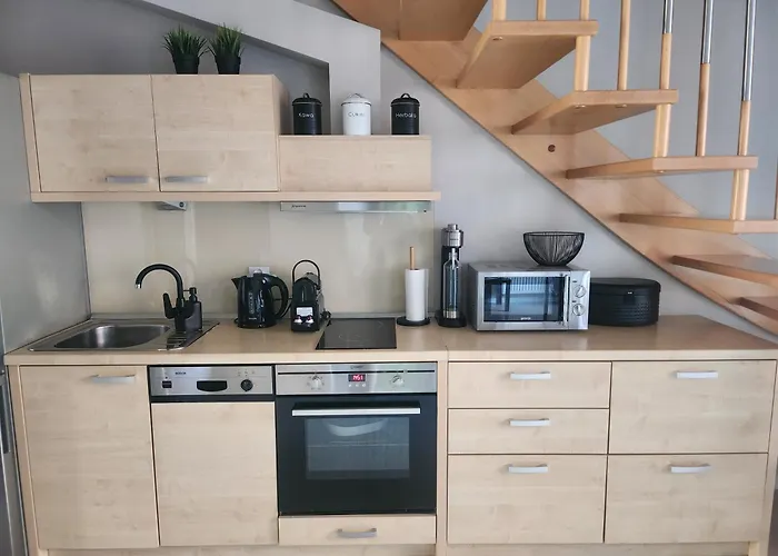 Apartament 6 os, dwupoziomowy 56m2 z 2 balkonami Kołobrzeg