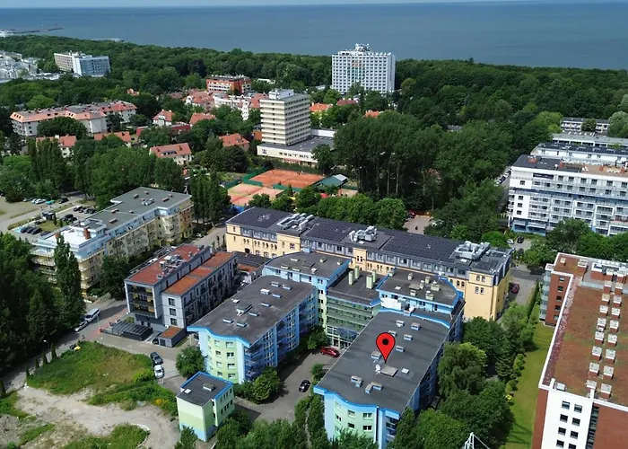 Al-Dom Apartament 112 Awangardia, 300 m do plaży w dzielnicy uzdrowiskowej Kołobrzeg