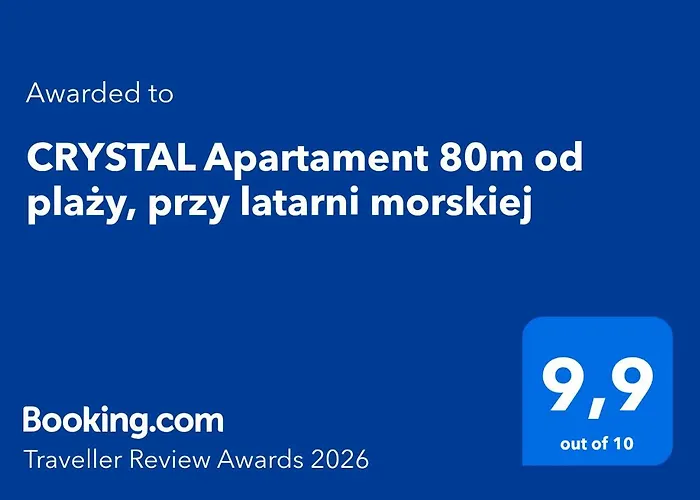 CRYSTAL Apartament 80m od plaży, przy latarni morskiej Kołobrzeg