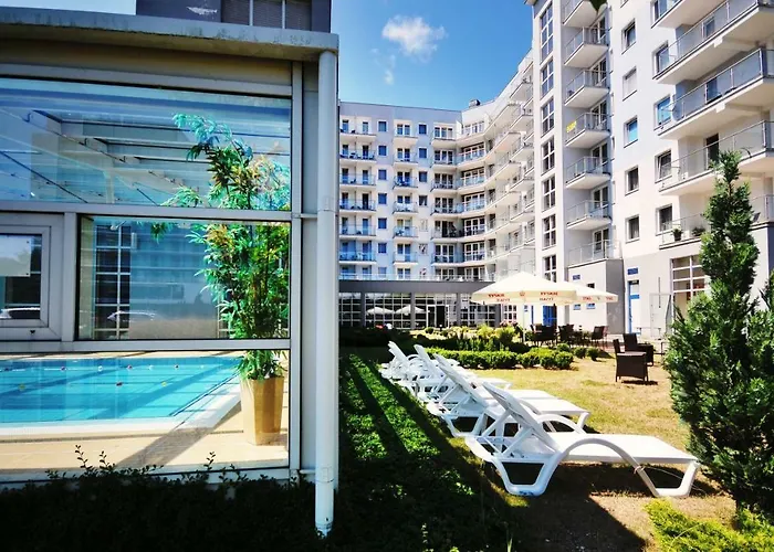 Apartament Diva Rosa - Panorama z aneksem kuchennym Kołobrzeg
